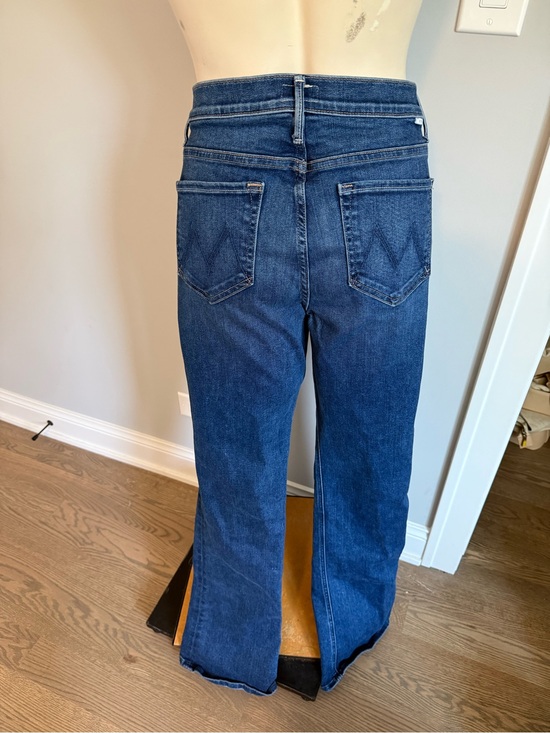 MOTHER Denim - MOTHER Dark Blue High-Rise Wide Leg Jeans
